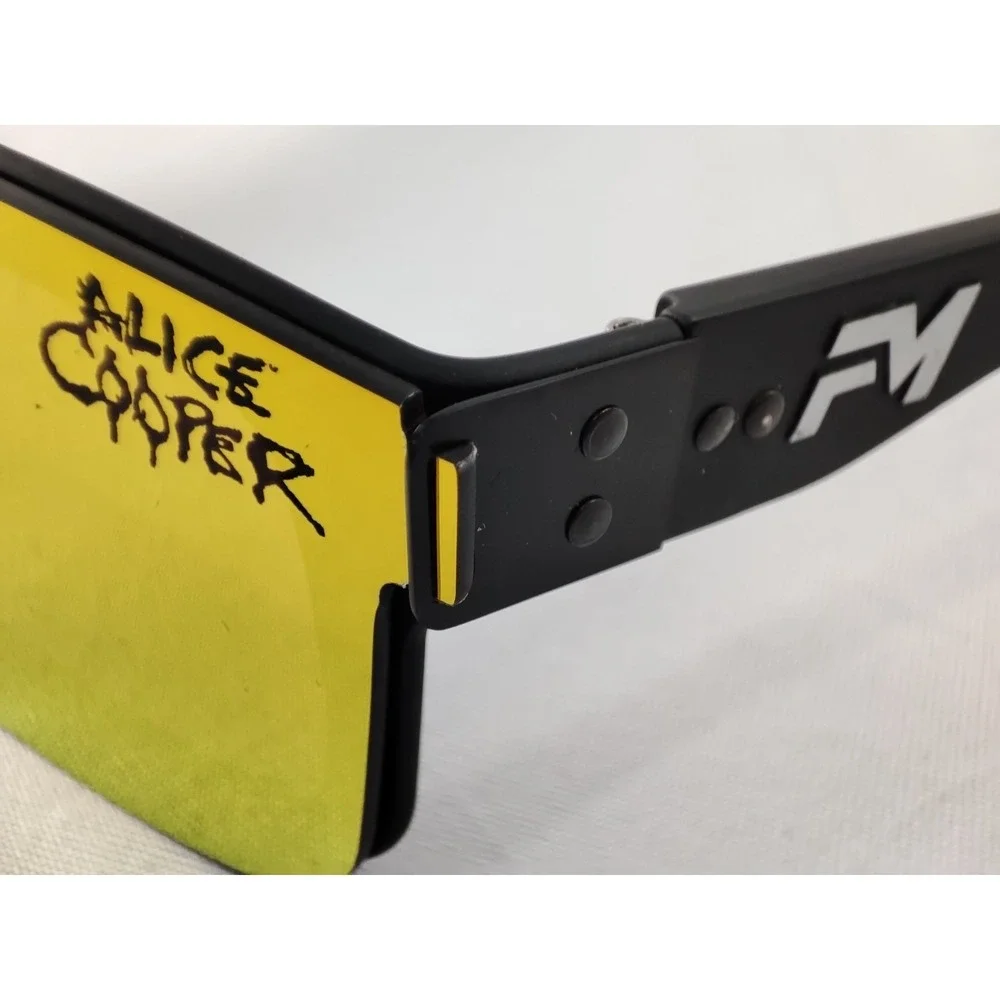 ULTRA RARE Alice Cooper Fast Metal Alpine‎ Sunglasses Black 50% Donation Charity